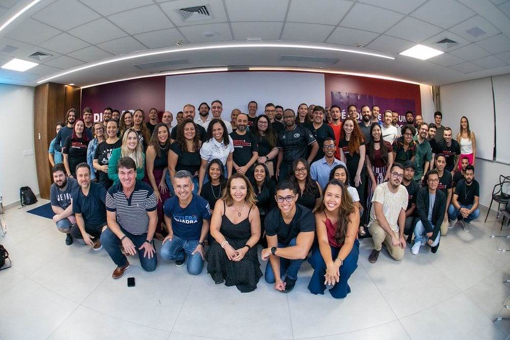Equipe Digicade e Squadra Digital reunida no evento de integração